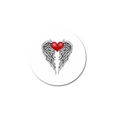 Angel Heart Tattoo Golf Ball Marker by Valentinaart