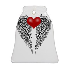 Angel Heart Tattoo Bell Ornament (two Sides) by Valentinaart