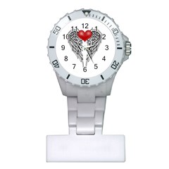 Angel Heart Tattoo Plastic Nurses Watch by Valentinaart