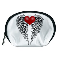 Angel Heart Tattoo Accessory Pouches (medium)  by Valentinaart