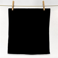 Black Face Towel by digitaldivadesigns