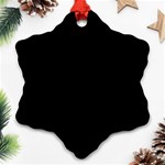 Black Ornament (Snowflake) Front