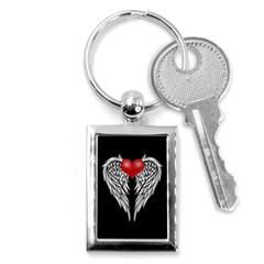 Angel Heart Tattoo Key Chains (rectangle)  by Valentinaart