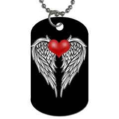 Angel Heart Tattoo Dog Tag (two Sides)