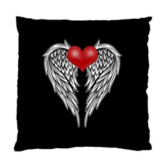 Angel Heart Tattoo Standard Cushion Case (two Sides) by Valentinaart