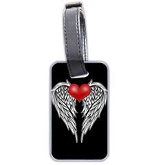 Angel Heart Tattoo Luggage Tags (two Sides) by Valentinaart