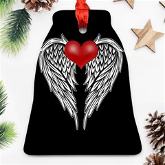 Angel Heart Tattoo Bell Ornament (two Sides) by Valentinaart