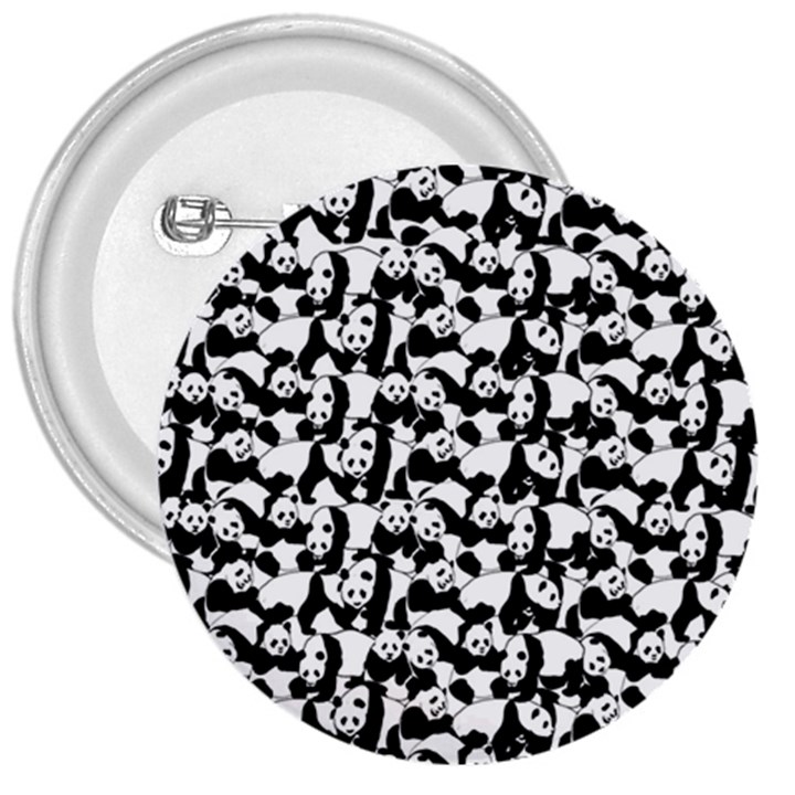 Panda pattern 3  Buttons