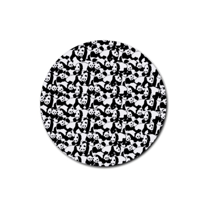 Panda pattern Rubber Coaster (Round) 