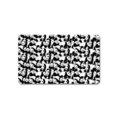 Panda Pattern Magnet (name Card) by Valentinaart