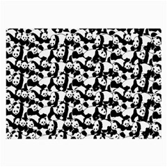 Panda Pattern Large Glasses Cloth by Valentinaart