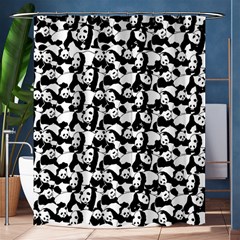 Panda Pattern Shower Curtain 60  X 72  (medium)  by Valentinaart