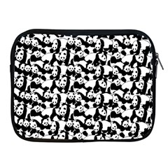 Panda Pattern Apple Ipad 2/3/4 Zipper Cases by Valentinaart