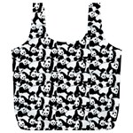 Panda pattern Full Print Recycle Bags (L)  Front