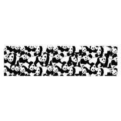 Panda Pattern Satin Scarf (oblong) by Valentinaart