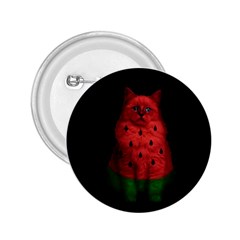 Watermelon Cat 2 25  Buttons by Valentinaart