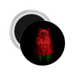 Watermelon Cat 2 25  Magnets by Valentinaart