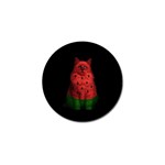 Watermelon cat Golf Ball Marker Front