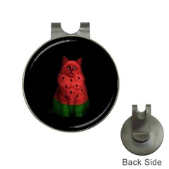 Watermelon Cat Hat Clips With Golf Markers by Valentinaart