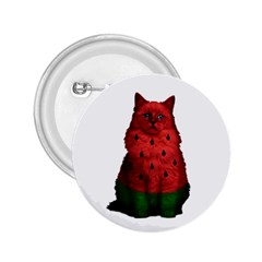 Watermelon Cat 2 25  Buttons by Valentinaart