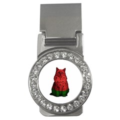 Watermelon Cat Money Clips (cz)  by Valentinaart