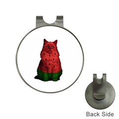 Watermelon Cat Hat Clips With Golf Markers by Valentinaart