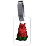 Watermelon cat Luggage Tags (Two Sides) Front