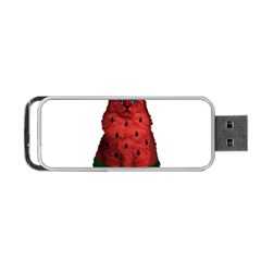 Watermelon Cat Portable Usb Flash (one Side) by Valentinaart