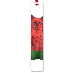 Watermelon Cat Large Book Marks by Valentinaart