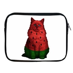 Watermelon Cat Apple Ipad 2/3/4 Zipper Cases by Valentinaart