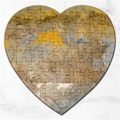 Sunset In The Mountains Jigsaw Puzzle (heart) by digitaldivadesigns