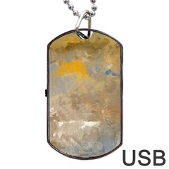 Sunset In The Mountains Dog Tag Usb Flash (two Sides) by digitaldivadesigns