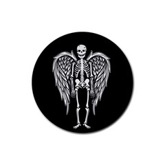 Angel Skeleton Rubber Round Coaster (4 Pack)  by Valentinaart