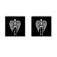 Angel Skeleton Cufflinks (square) by Valentinaart