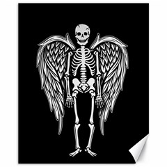 Angel Skeleton Canvas 11  X 14   by Valentinaart