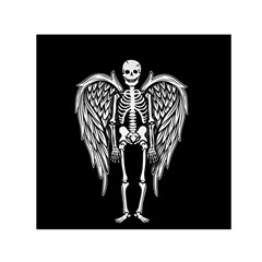 Angel Skeleton Small Satin Scarf (square) by Valentinaart