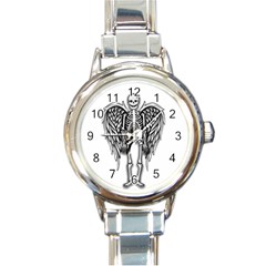 Angel skeleton Round Italian Charm Watch