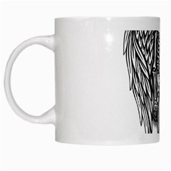 Angel skeleton White Mugs