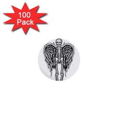 Angel Skeleton 1  Mini Buttons (100 Pack) 