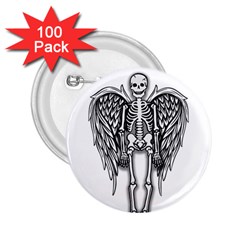 Angel Skeleton 2 25  Buttons (100 Pack)  by Valentinaart