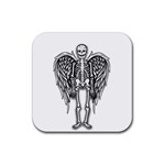 Angel skeleton Rubber Coaster (Square)  Front