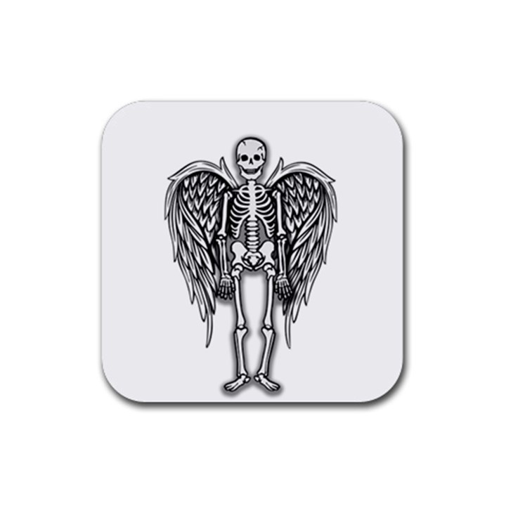 Angel skeleton Rubber Coaster (Square) 