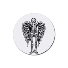 Angel skeleton Rubber Coaster (Round) 