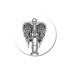 Angel skeleton Magnet 3  (Round)