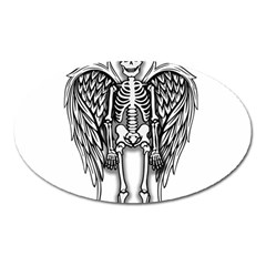 Angel skeleton Oval Magnet