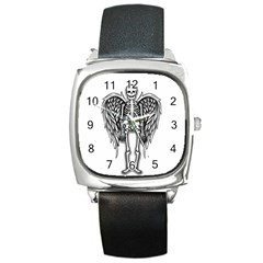 Angel skeleton Square Metal Watch