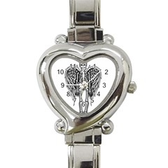 Angel skeleton Heart Italian Charm Watch