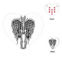 Angel skeleton Playing Cards (Heart) 