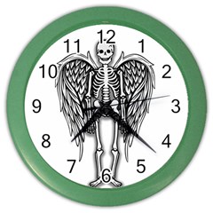 Angel skeleton Color Wall Clocks