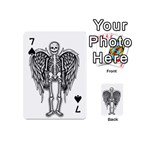 Angel skeleton Playing Cards 54 (Mini)  Front - Spade7